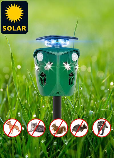 Dierenafschrikmiddel 360&deg; met bewegingsmelder 