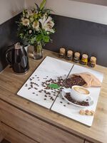 Set van 2 Caf&eacute; Aromatica afdekplaten voor kachels 