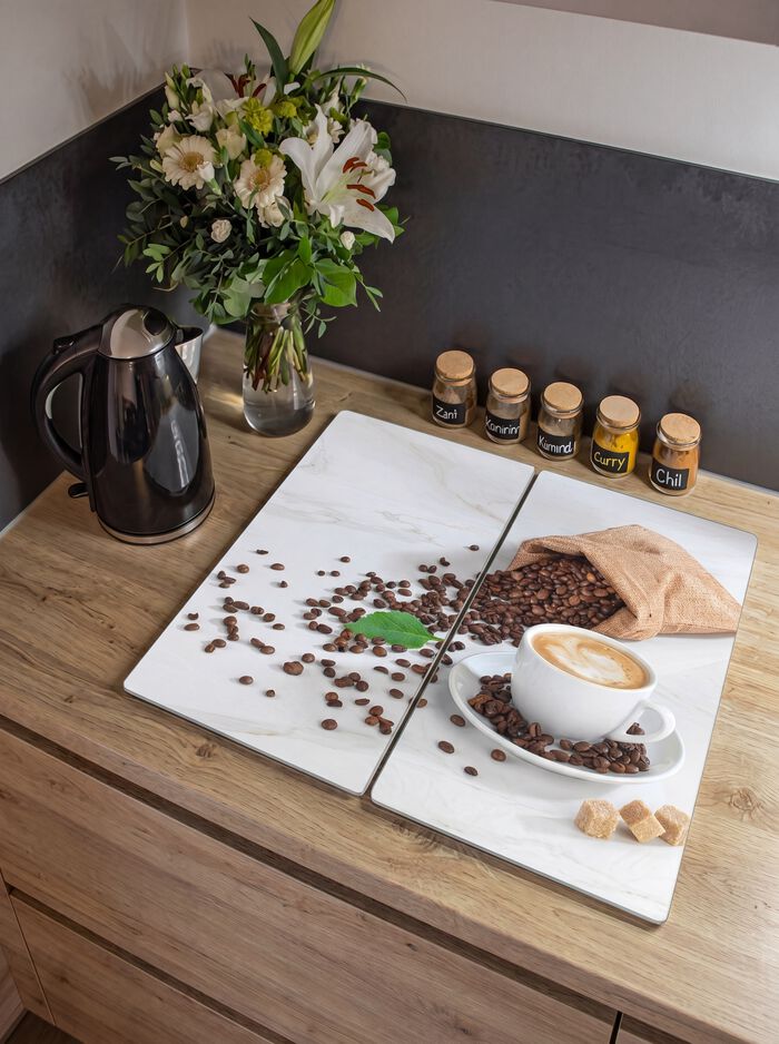 Set van 2 Caf&eacute; Aromatica afdekplaten voor kachels 