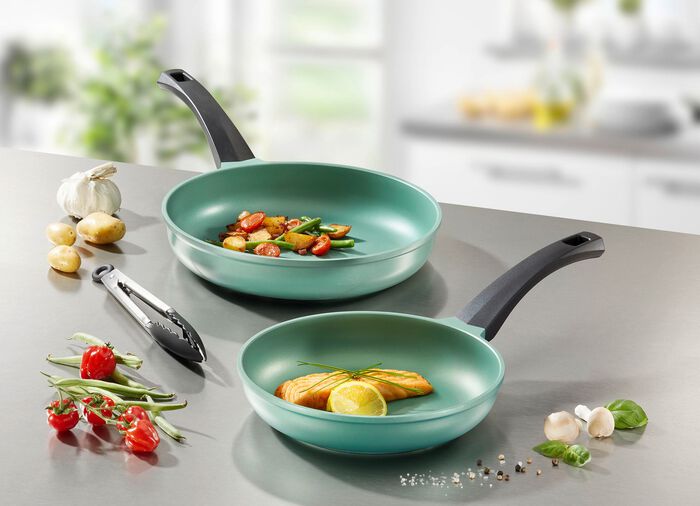 Pannenset &ldquo;GSW&rdquo; &ldquo;Rainbow&rdquo; van hoogwaardig gegoten aluminium 