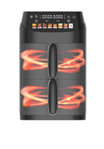 Digitale airfryer met twee kamers 
