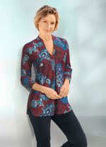 Overhemdtuniek met opstaande kraag 