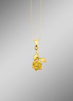 Romantische rozenhanger, beweegbaar, met structuur 