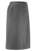 Rok in een slanke snit GRIJS GEMÊLEERD