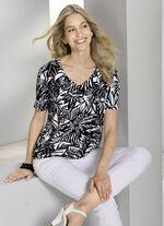 Shirt-tuniek met elastaan 