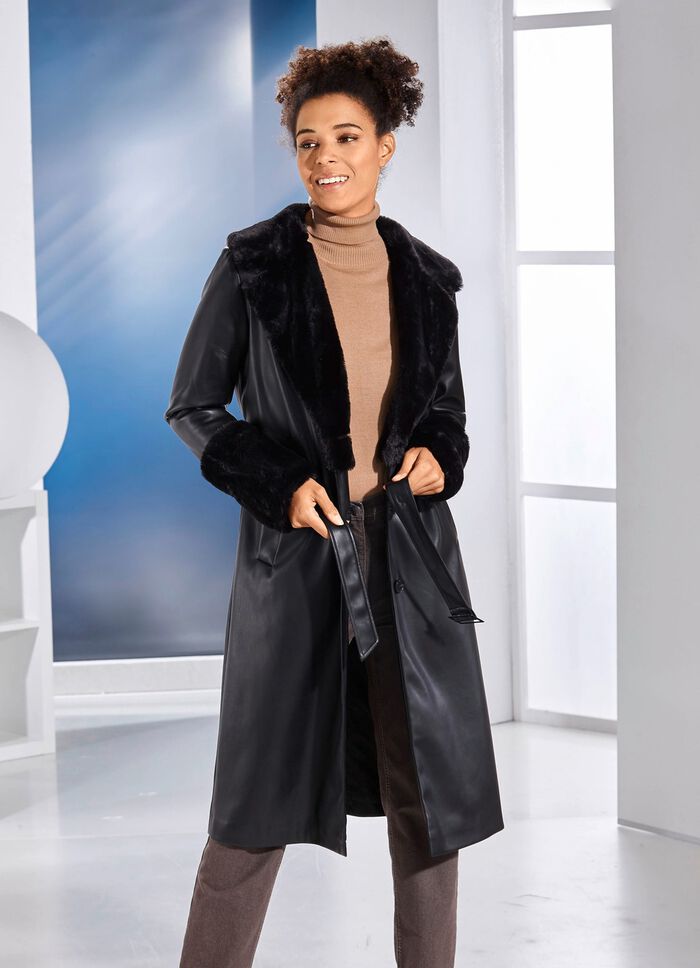 Imitatie nappaleren jas 