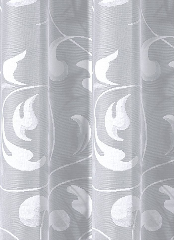 Licht transparant gordijn met ranken-motief 