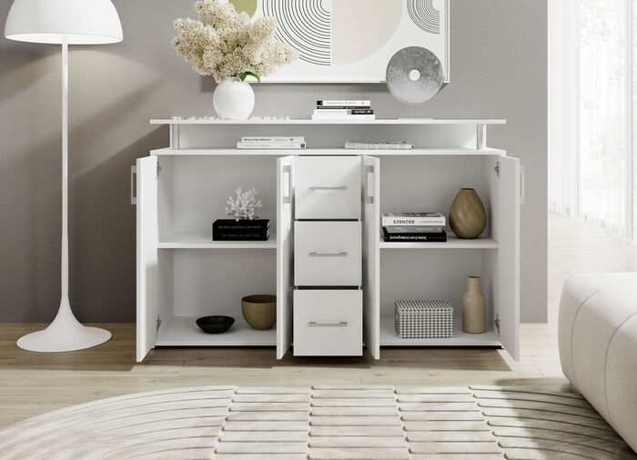 Stijlvol highboard WIT