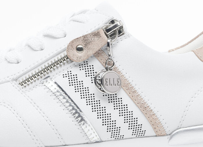 Remonte sneakers in een modieus design WIT-ROS&Eacute;GOUD