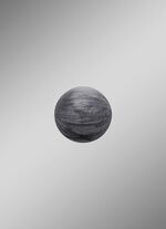 Klankbal in parelgrijs 