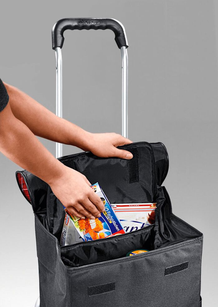 Professionele winkelwagen met extra grote wielen 