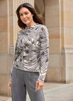 Shirt tuniek met geweldig verendesign 