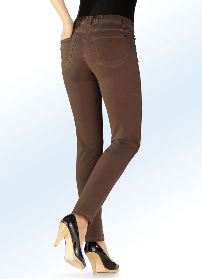 Supercomfortabele, chique broek COGNAC
