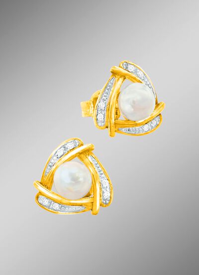 Originele oorbellen met zoetwaterparels 