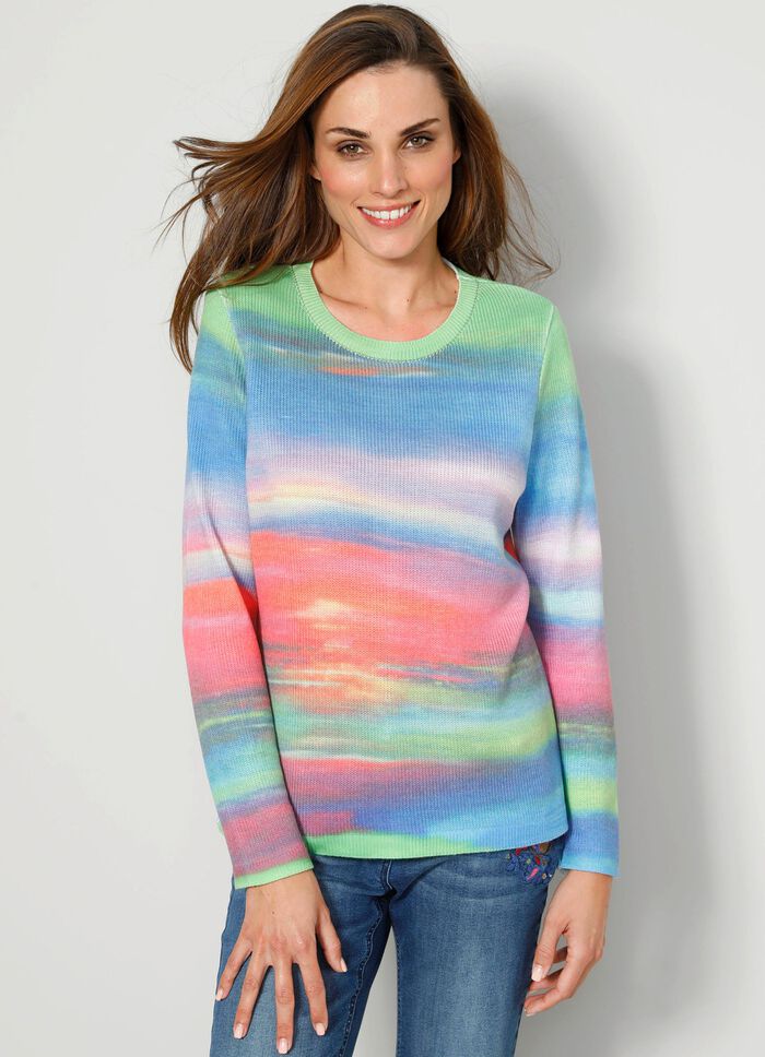 Trui in een geweldig kleurverloop 