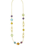 Kleurrijke elegantie: ketting met kwarts 