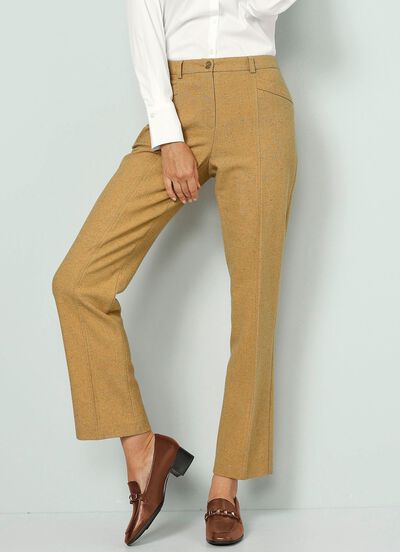 Broek in mosterdgeel 