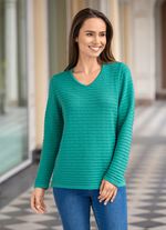 Trui met structuurstrepen 