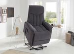 Tv-fauteuil met motor en opstahulp GRIJS
