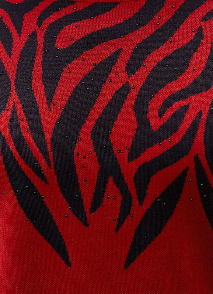 Trui met elegante strass-versiering 