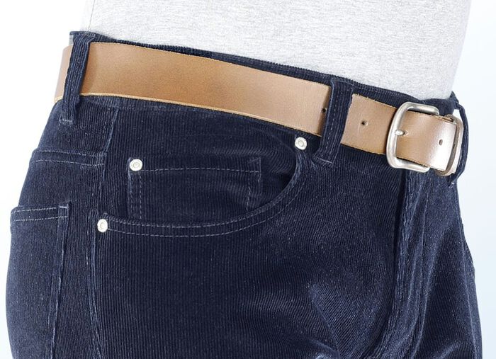 Leren riem KASTANJEBOLEET