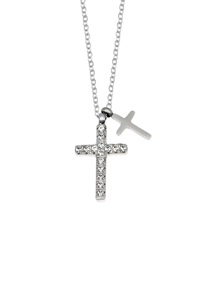 Expressieve ketting met synthetische zirkonia 