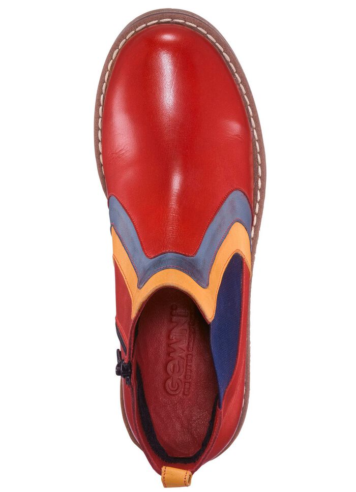 Gemini enkellaarsjes met decoratieve inzetstukken ROOD-MEERKLEURIG