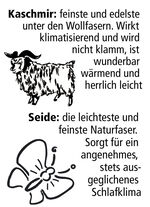 Mesana beddengoedassortiment met het fijnste en hoogwaardige kostbare haar ECRU