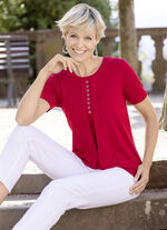 Shirt met strass-versiering 