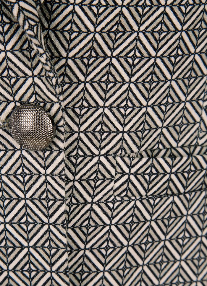 Blazer met grafisch ontwerp 