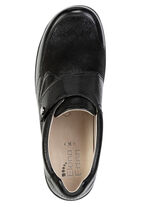 ELENA EDEN, comfortabele damespantoffels, breedte K, met uitneembaar voetbed SCHWARZ