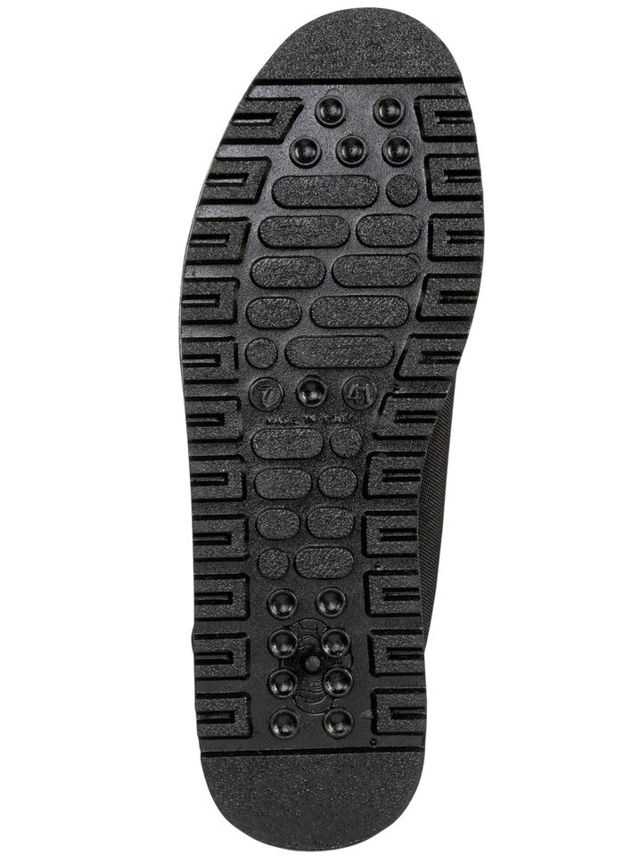 Enkellaarsjes met ritssluiting aan de voorkant ZWART