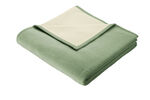Slaapdeken met velours rand GROEN