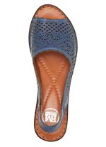 ELENA EDEN, zomerse damessandalen, breedte G, van leer 