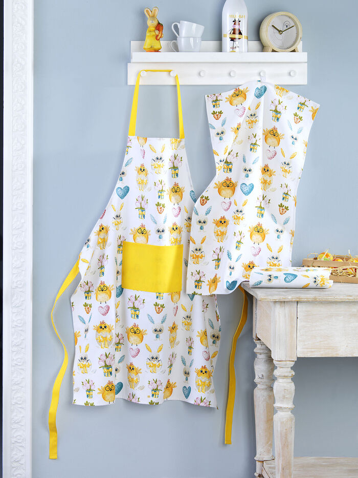 Katoenen keukenaccessoires van hoge kwaliteit KLEURRIJK