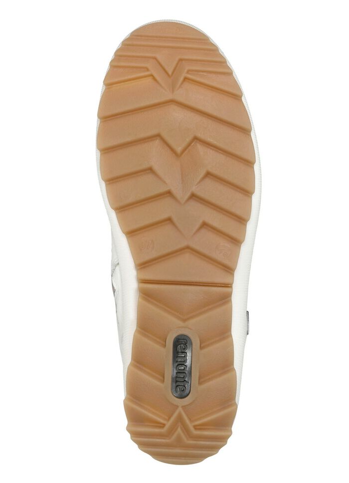 Remonte, gevoerde dames enkellaarsjes, winterschoenen, breedte G, met lamswol NATUURWIT