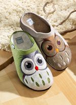 Pantoffels voor dames van echt vilten natuurwol 