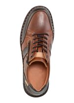 Nappaleren veterschoen COGNAC-MOKKA