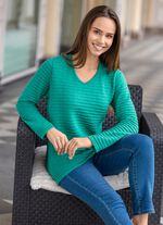 Trui met structuurstrepen 