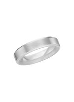 Gematteerde trouwring in zilver 925/- fijn 