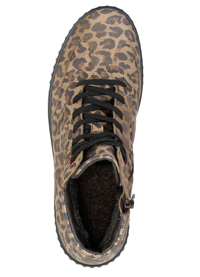 Trendy dameslaarzen, winterschoenen, breedte H, met rits BRUIN