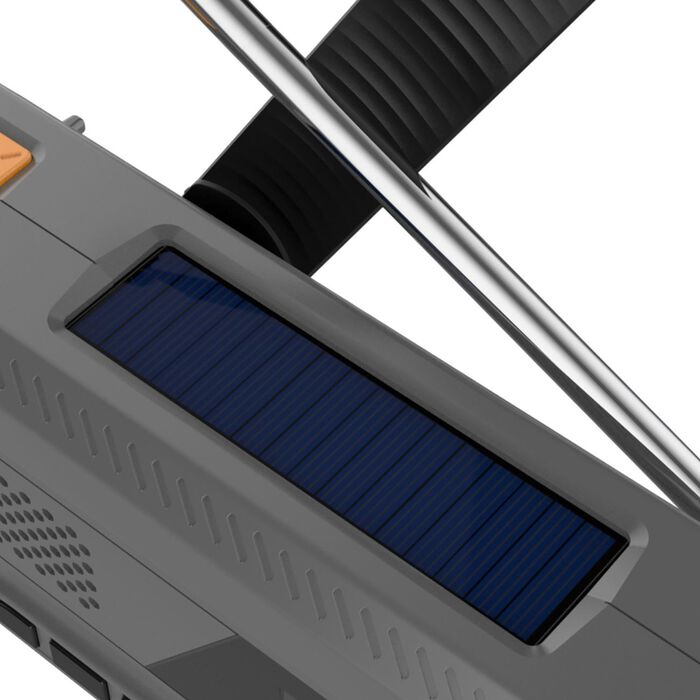 Solar crankradio met DAB+ en FM-tuner 