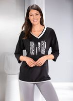 Shirt met contrasterende print 