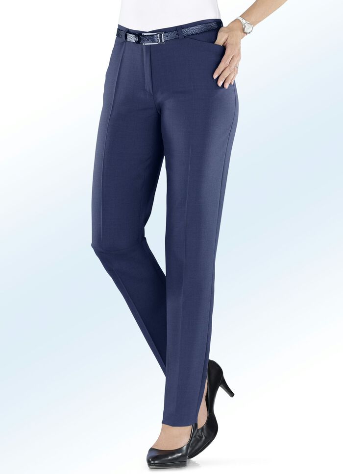 Broek met stretchband MARINE