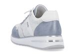 Sneakers met glinsterende pailletten BLEU-WIT