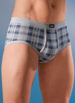 Set van vier slips van fijne rib, met gulp 