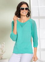 Trui met opengewerkt patroon MUNT