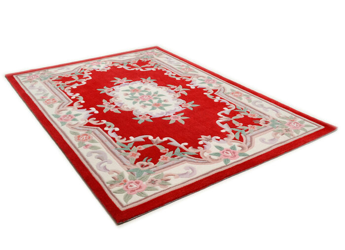 Handgetufte matten en tapijten ROOD