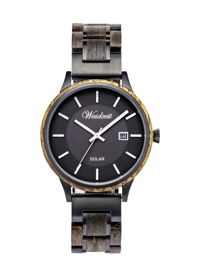 Waidzeit herenhorloge op zonne-energie