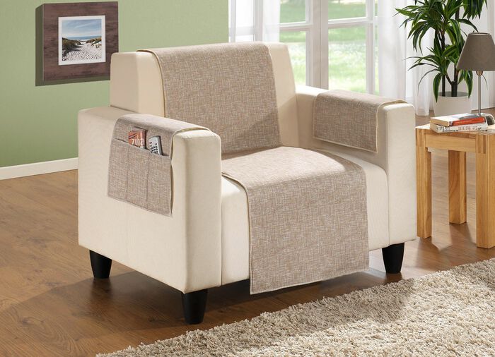 Woonaccessoires van 100% katoen, onderkant 100% scheerwol 